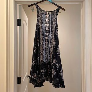 Free People Intimately High Low Ruffle Hem Cut Out Dress